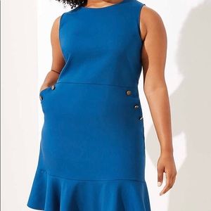 Ann Taylor LOFT Button Sleeveless Dress - 18